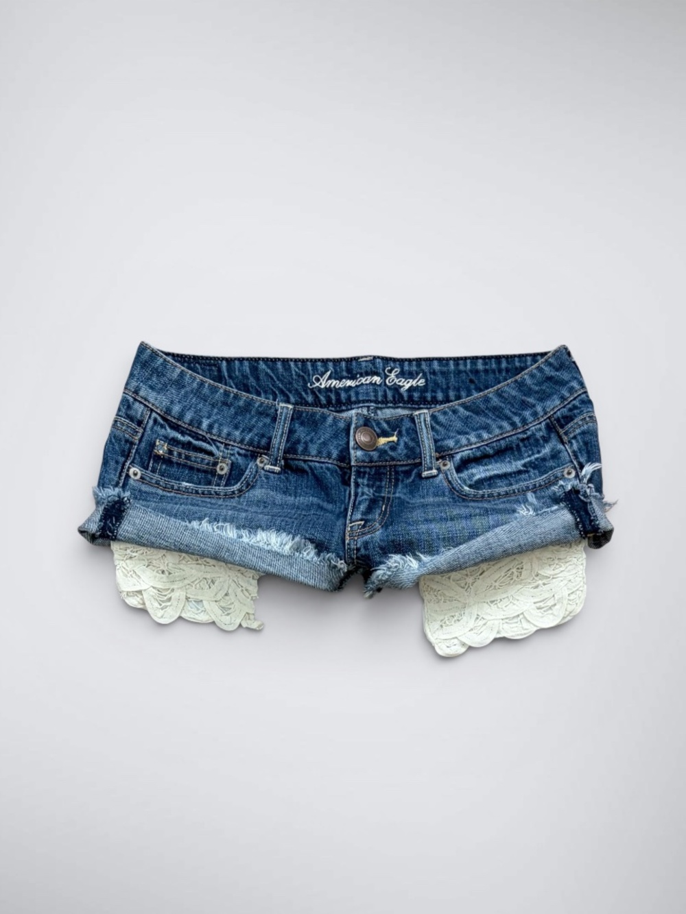 American Eagle Ultra Low Rise Micro Denim Shorts